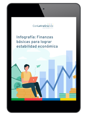 Descarga gratis infografía Finanzas básicas para lograr estabilidad